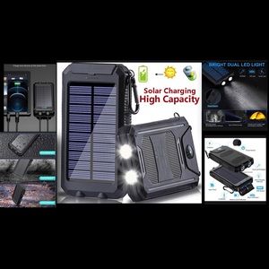 2023 Super Powerful USB Portable Charger Solar Power Bank Cell Phone & Laptop
